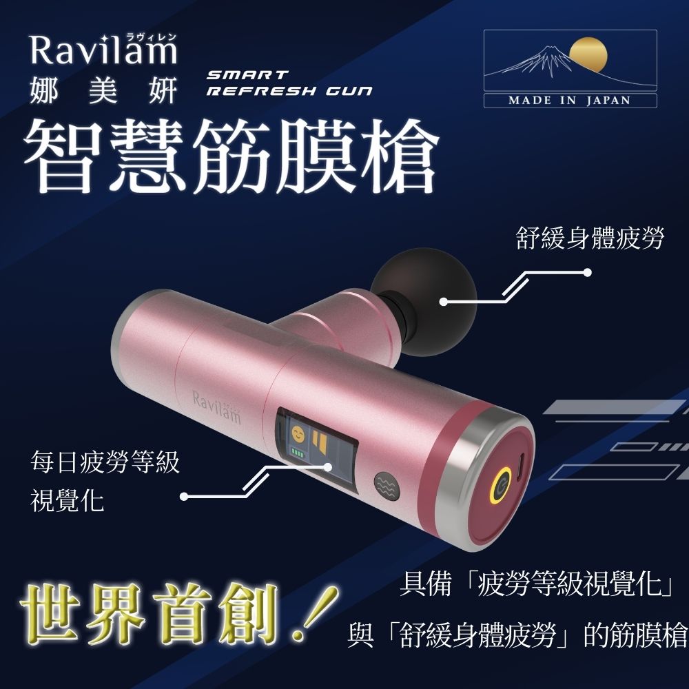 智慧筋膜槍 冰溫兩用套組 (粉紅色)